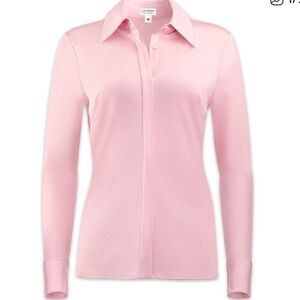LUXEIRE Classic Satin Button Up {$238} Pink Blush Pearl Polished
Lightweight UPF